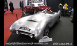 Lotus Mk VIII, Mk IX and Mk X aerodynamic sports racing car 1955